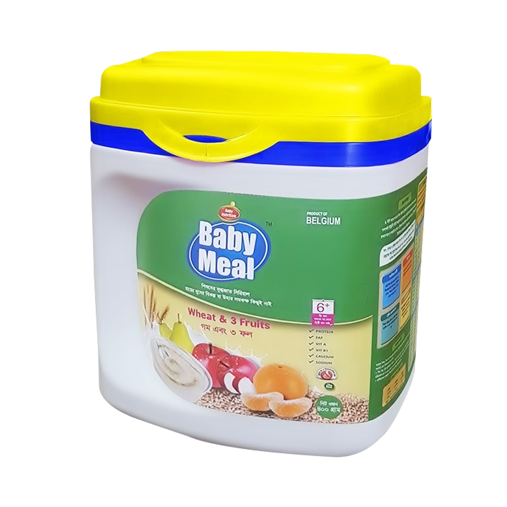 Baby Meal Wheat & 3 Fruits Cereal Jar (6 -12 Month)