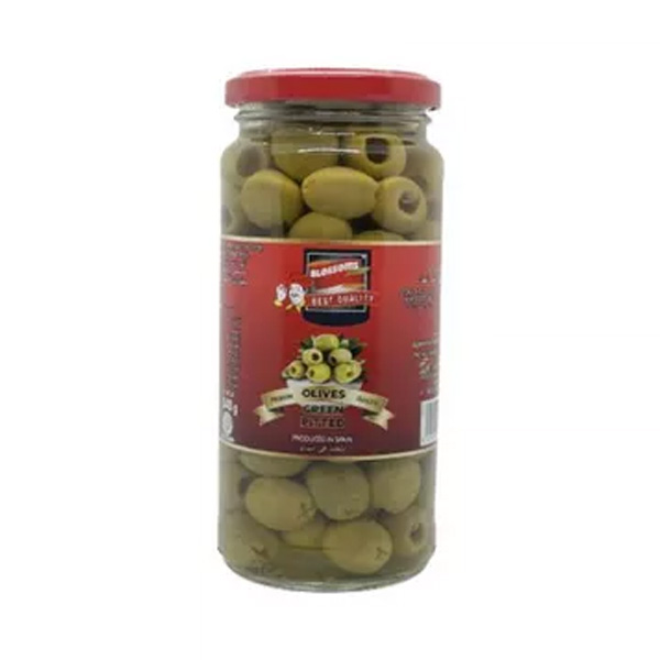 Blossoms Green Olives Pitted