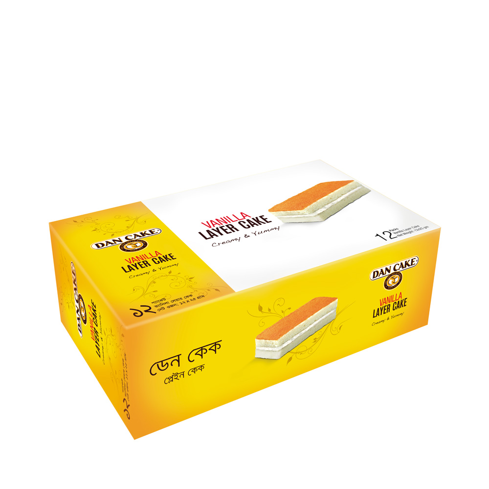 Dan Cake Vanilla Layer Cake 12 pack