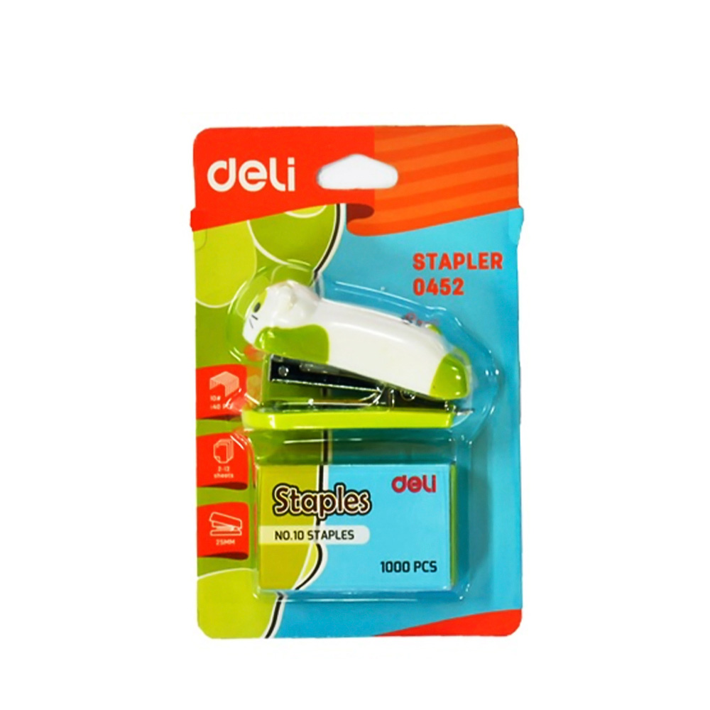Deli Stapler Machine (Green)