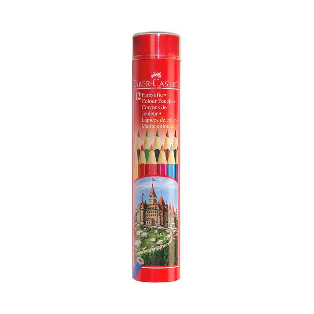 Faber Castell Long Color Pencil Round Tin