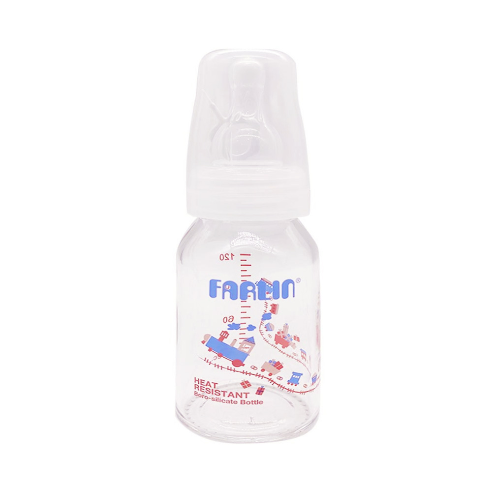 Farlin Glass Feeding Bottle S 120 cc