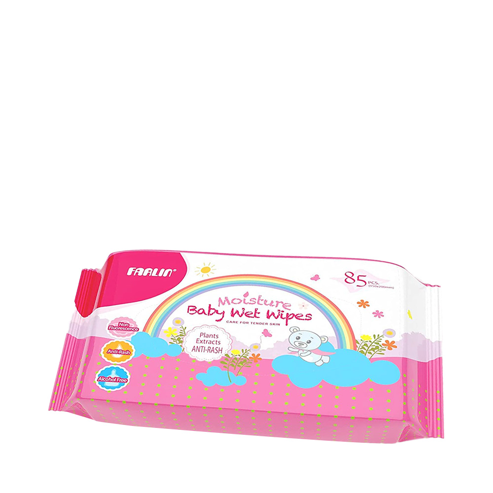 Farlin Moisture Anti Rash Wet Wipes Pink