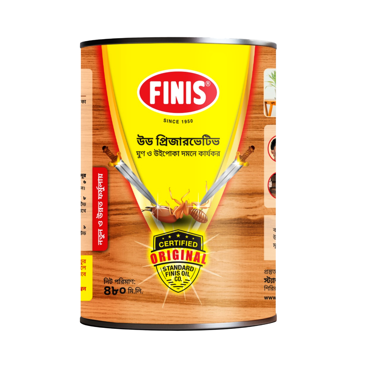 Finis Wood Preservative Tin