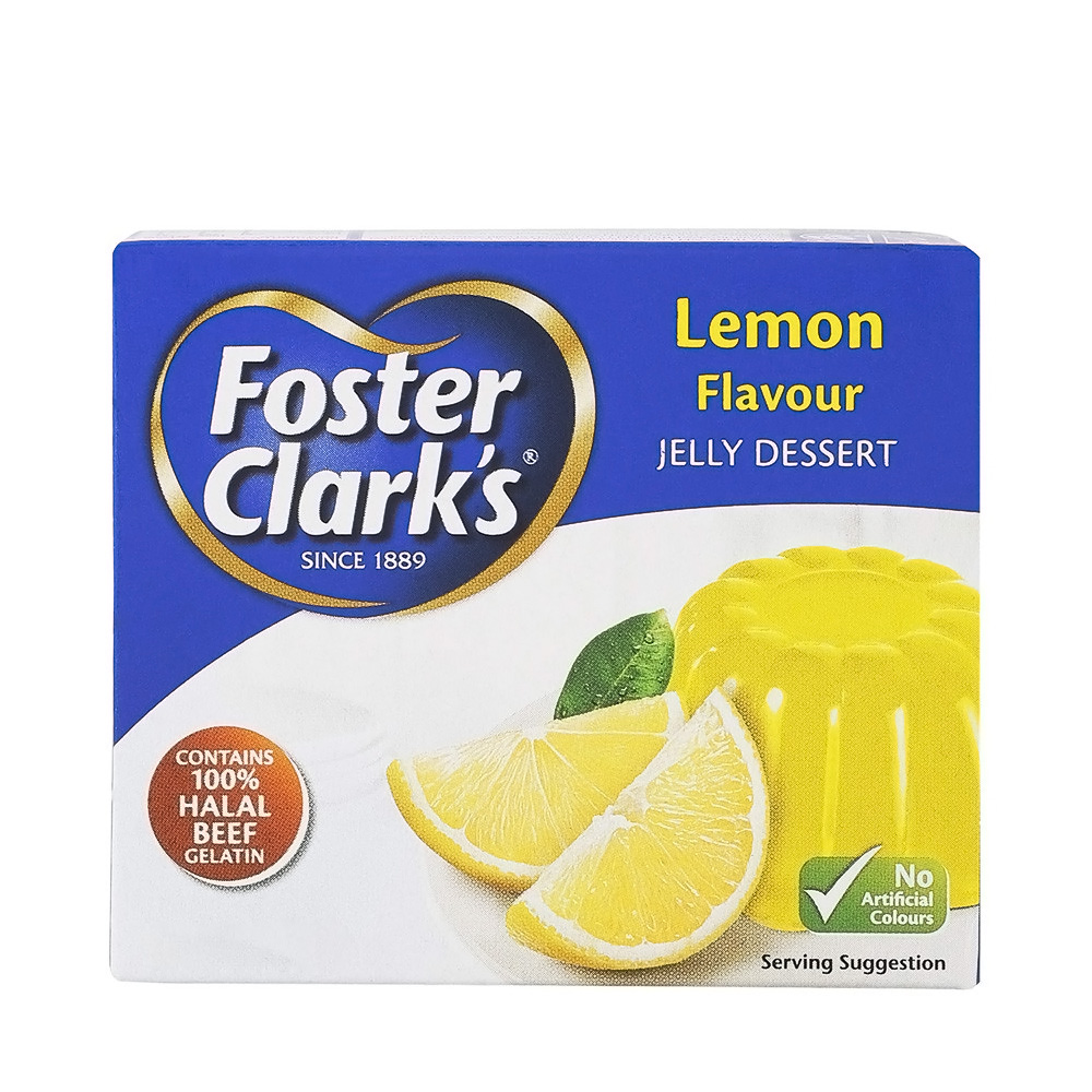 Foster Clark's Gelatin Jelly Dessert Lemon Flavour