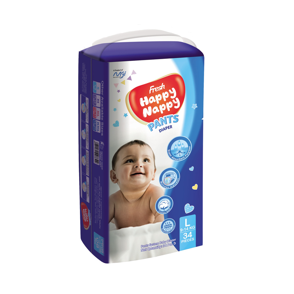 Fresh Happy Nappy Pant Diaper L (9-14 kg)