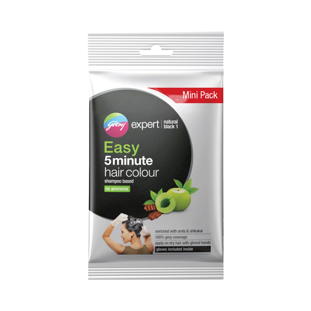 Godrej Expert Easy 5 Minute Shampoo Based Hair Color (Black)