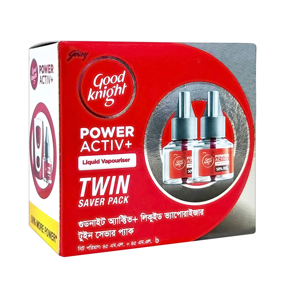 Godrej Good Knight Power Activ+ Twin Saver Pack 45 ml