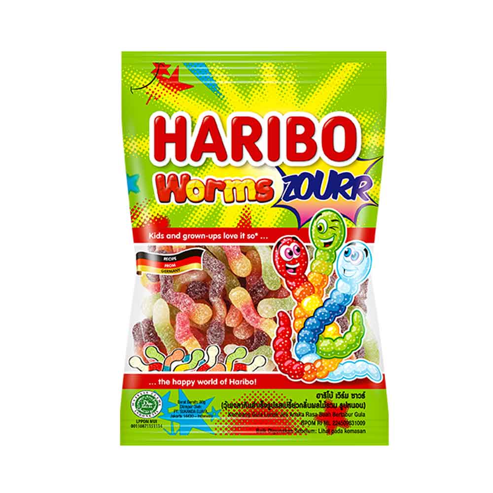 Haribo Worms Zourr Candy