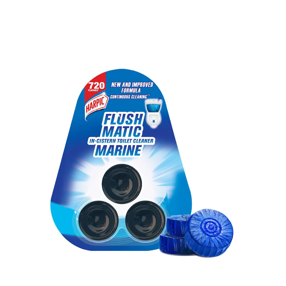 Harpic Flushmatic Marine In-Cistern Toilet Cleaner Blocks 50 gm