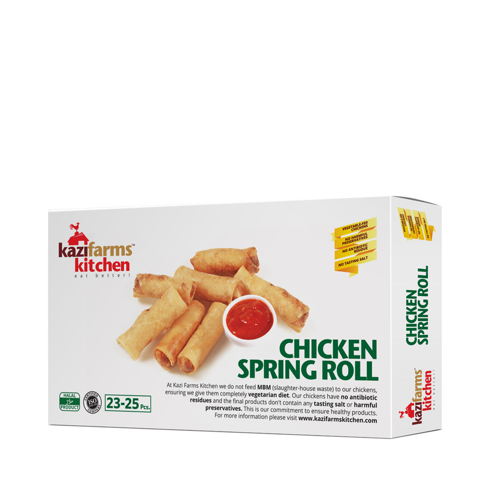 Kazi Farms Kitchen Chicken Spring Roll (23-25 pcs)