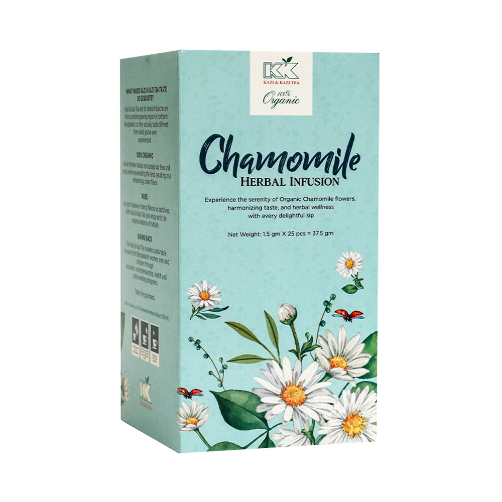 Kazi & Kazi Organic Chamomile Herbal Infusion Tea 25 pcs