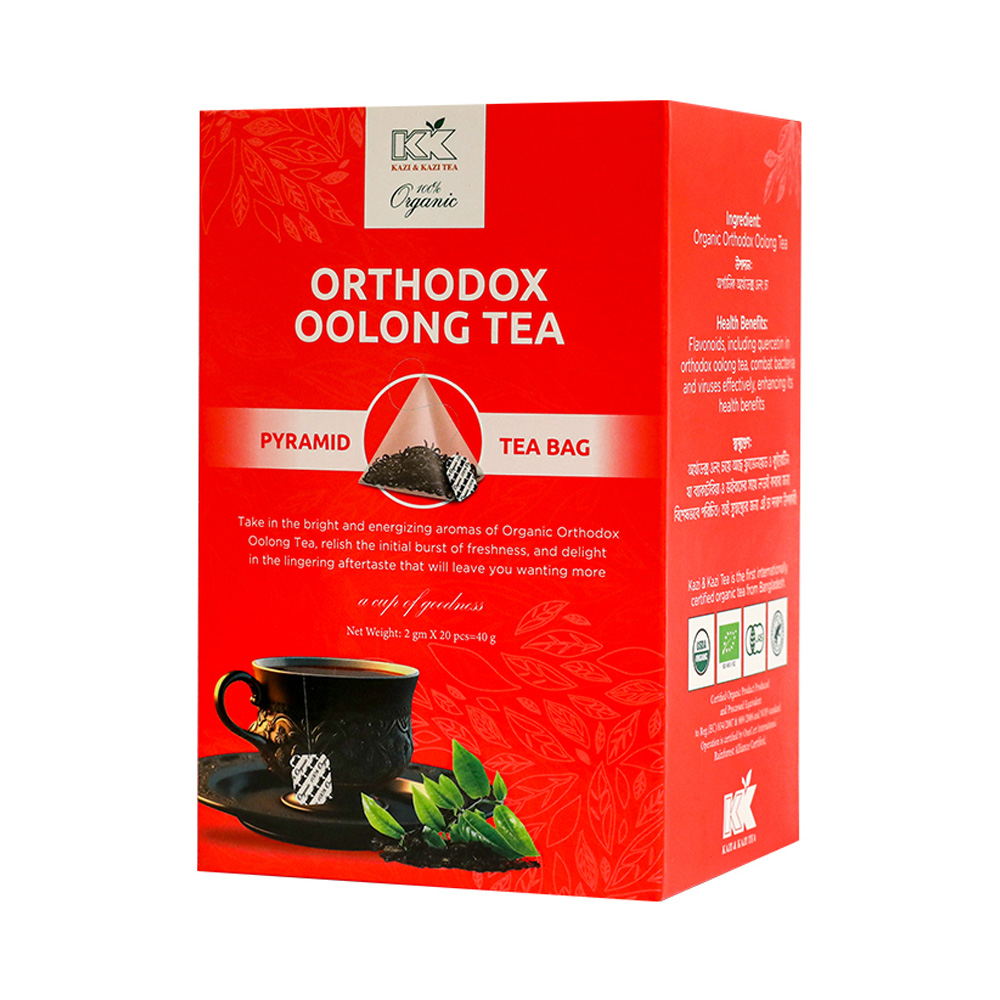 Kazi & Kazi Organic Orthodox Pyramid Oolong Tea 20 pcs