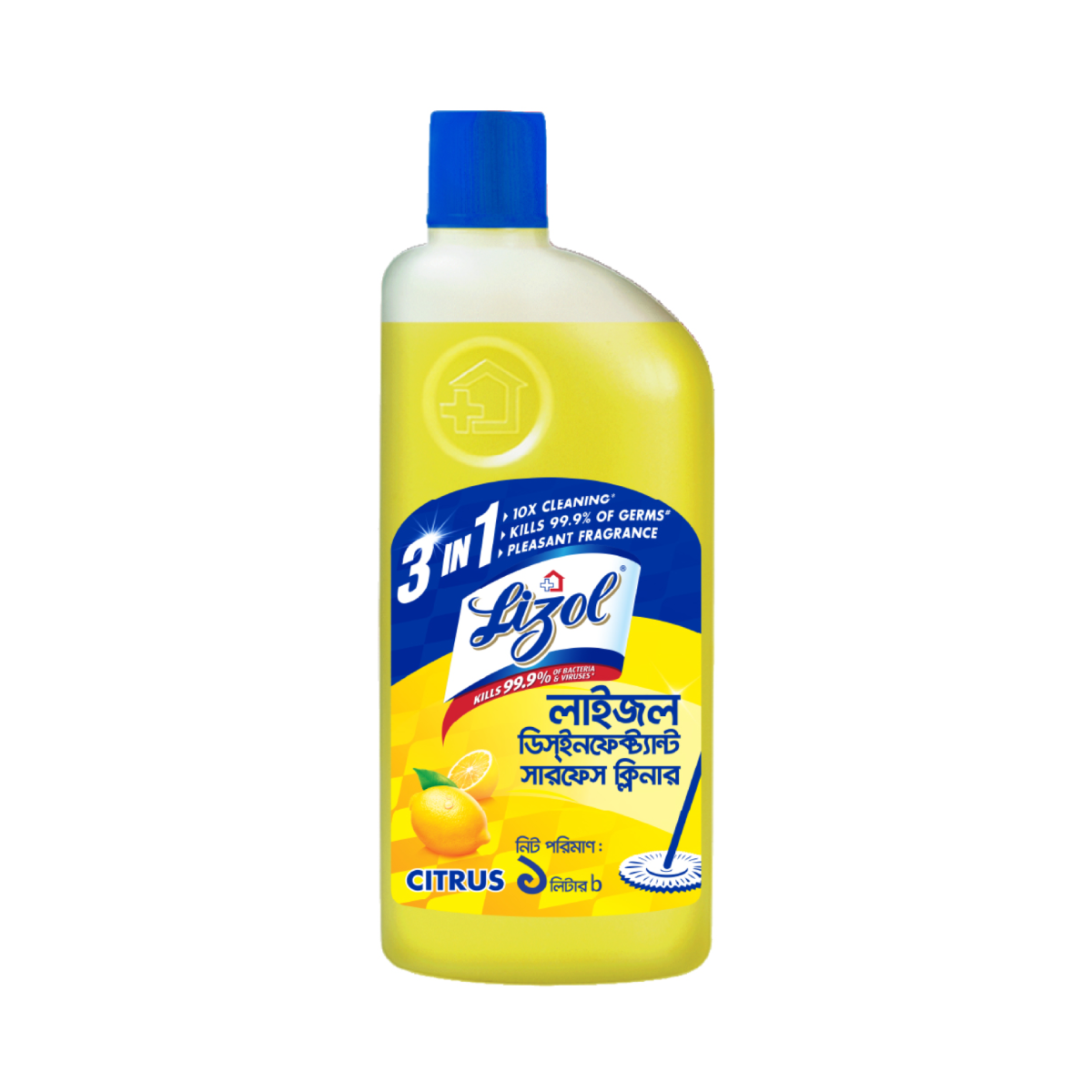 Lizol Floor Cleaner Citrus Disinfectant Surface