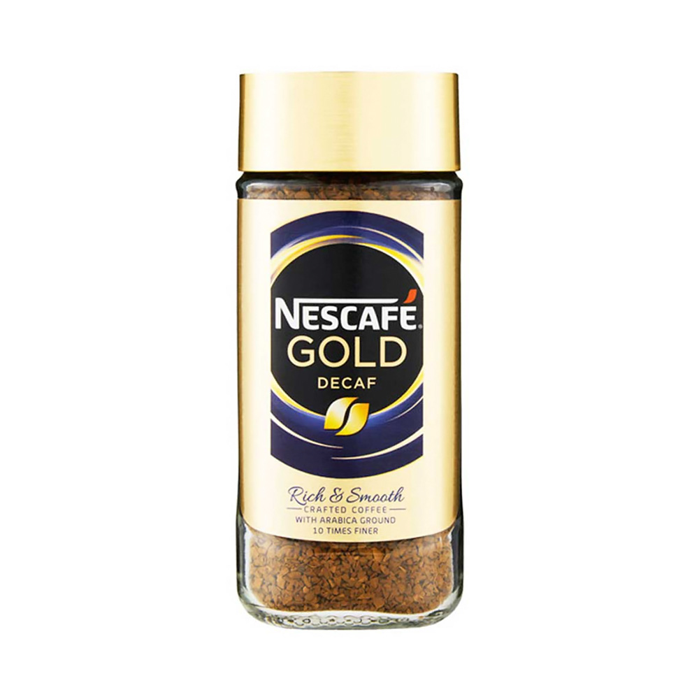 Nestle Nescafe Gold Decafe Instant Coffee Jar