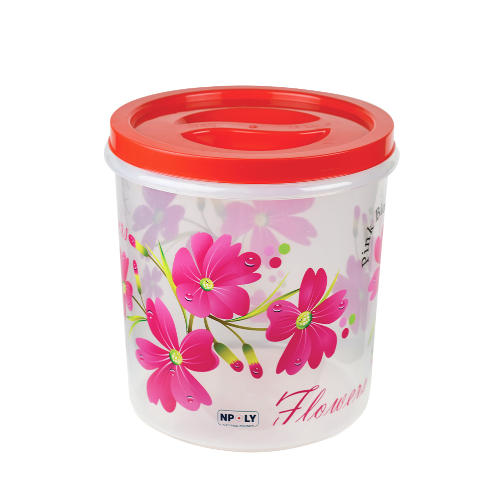 Npoly Printed Container (Tr Pink) 10 ltr