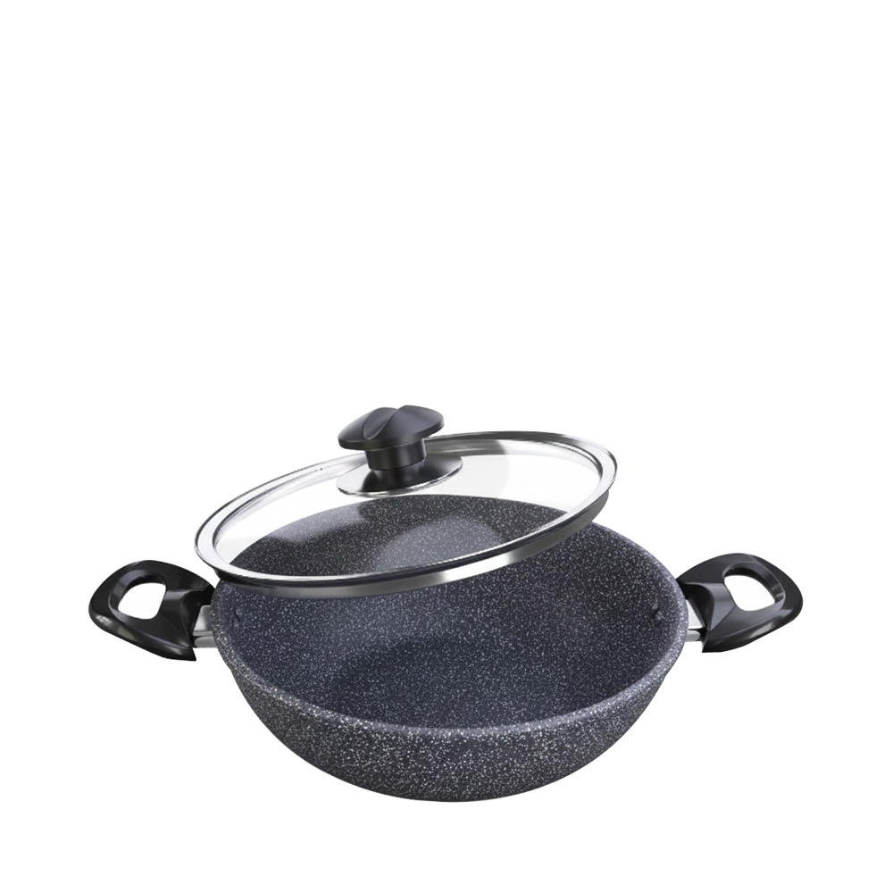 RFL Topper Nonstick Marble Coated Fry Pan With Lid 26 cm