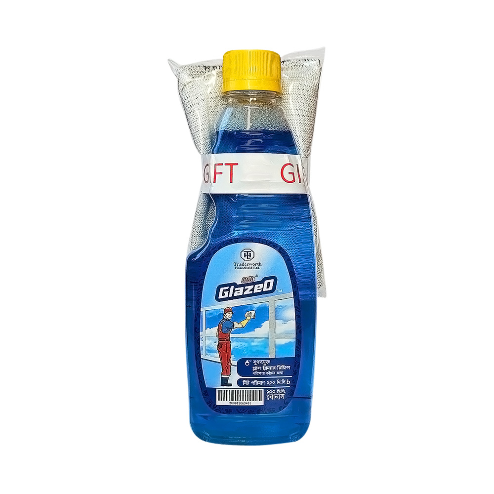 Rok Glazeo Scented Glass Cleaner Refill (Free 100 ml + Scrubber)