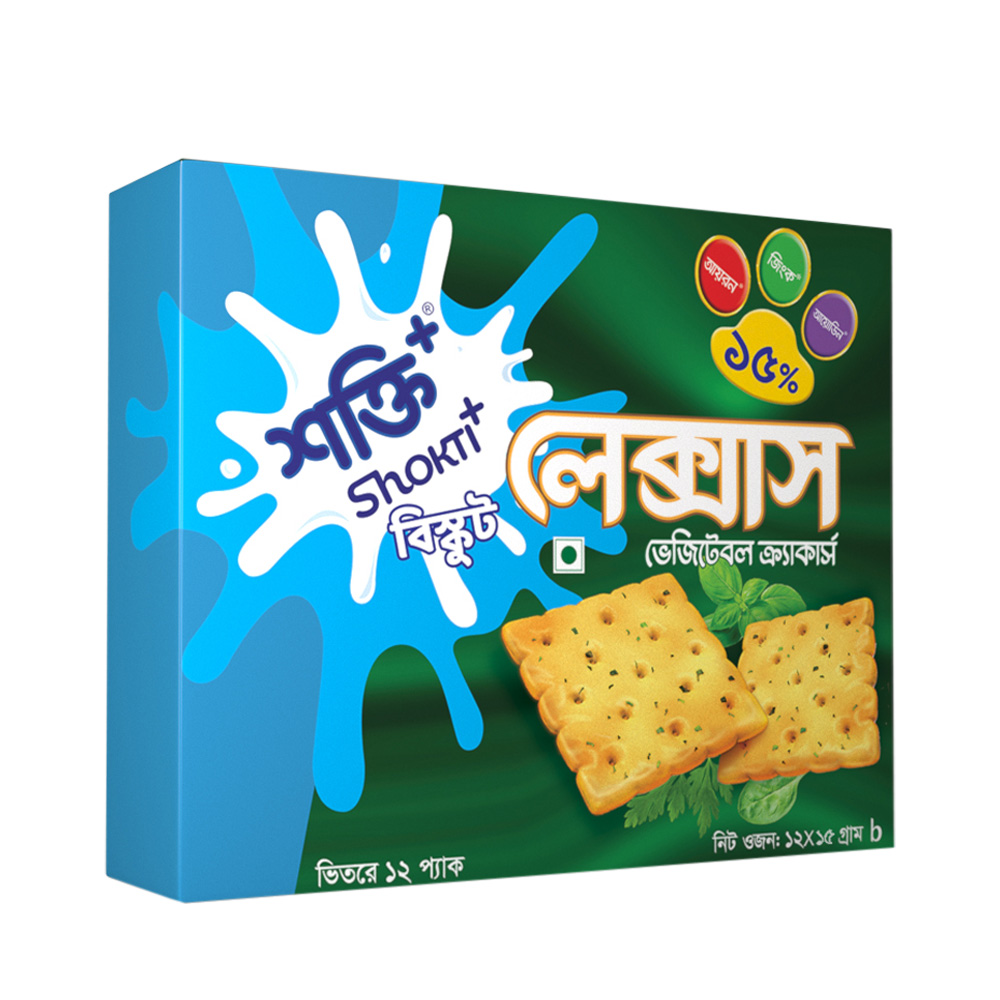 Shokti+ Lexus Vegetable Crackers Biscuit 12 pcs