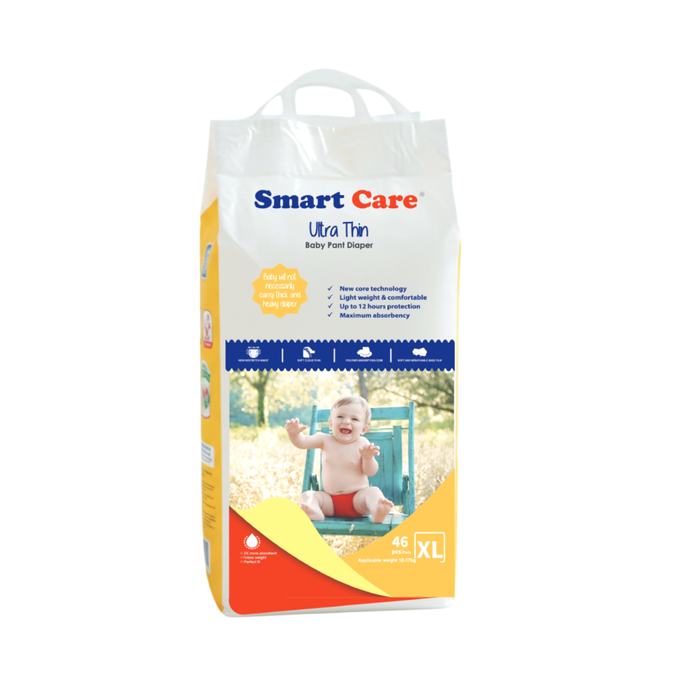 Smart Care Ultra Thin Baby Pant Diaper XL (12-17 kg)