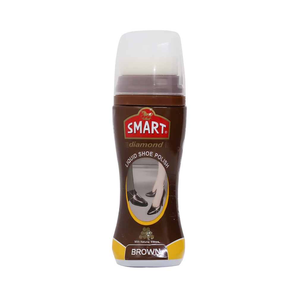 Smart Diamond Liquid Shoe Polish (Brown)