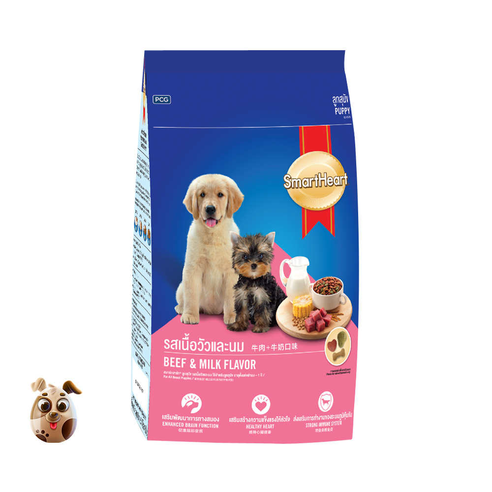 SmartHeart Puppy Food Beef & Milk